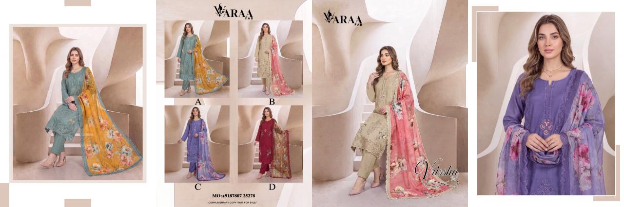 Varaa fab vrissha 1 dress materials in wholesale rate